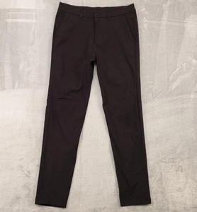 Lululemon Pants Mens 32 Black ABC Commission Slim Tech Chino Tapered Travel Work - Picture 1 of 12