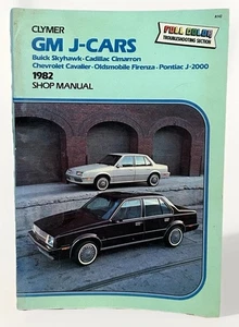 Clymer A142 Shop Manual 1982 GM J-Cars Buick Chevy Cadillac Oldsmobile Pontiac - Picture 1 of 6
