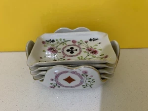 Vintage Porcelain Playing Card Stacking Ashtrays Complete π - Picture 1 of 14