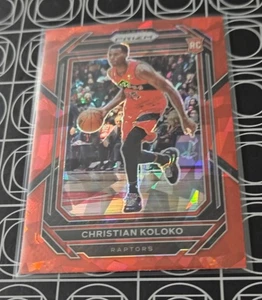 CHRISTIAN KOLOLO 2022-23 PANINI PRIZM RED CRACKED ICE PRIZM ROOKIE RC CARD 265 - Foto 1 di 2