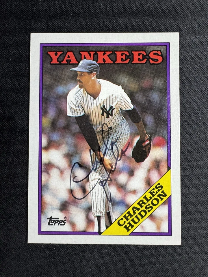1988 Topps Baseball #636 Charles Hudson Autograph Signed TTM/IP New York Yankees - Image 1 of 2