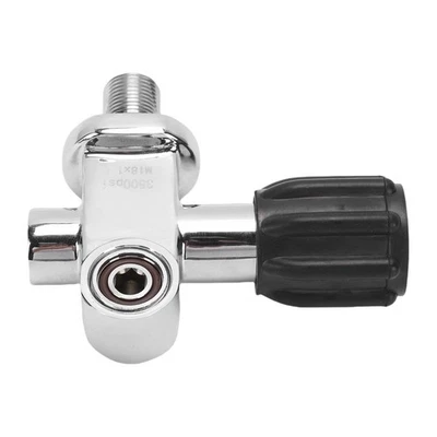 Valvola serbatoio alta pressione valvola antincendio M18*1,5 DIN/YOKE fibra di carbonio - Immagine 1 di 4