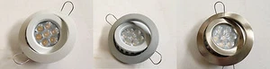 FARETTO INCASSO ROTONDO ORIENTABILE LED TD20 7W 60° 350mA BIANCO GRIGIO SATINATO - Picture 1 of 3