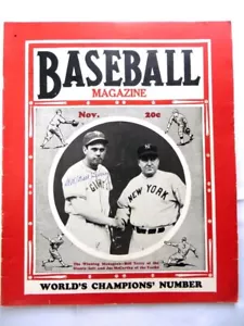 Bill Terry Signed Autographed Baseball Magazine 1939 NY Giants JSA AG71991 - Picture 1 of 4