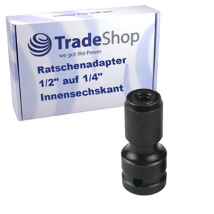 1/2Inch Drive To 1/4Inch Socket Adapter Hex Drill Chuck Change For Impact Wrench - Bild 1 von 5