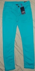NWT Little Girls Turquoise Paper Denim and Cloth Jeans 8 $62 - Picture 1 of 1