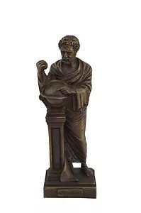 Escultura de Demócrito ""padre de la ciencia moderna"" estatua de alabastro oxidación clr - Imagen 1 de 6