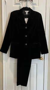 NWT ~ 2pc TALBOTS Velvet Jacket & Pants Set ~ Sz 8 - Picture 1 of 12