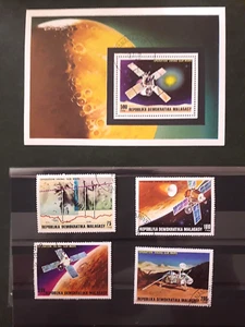 SUPERBE SERIE COMPLETE DE TIMBRES OBLITERES ET SON BLOC : OPERATION VIKING MARS - Photo 1/1