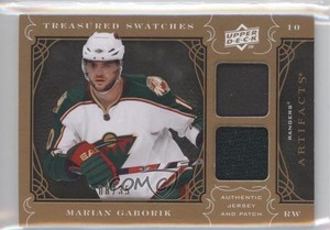 2009 Artifacts Treasured Swatches Copper Jersey/Patch /35 Marian Gaborik Patch