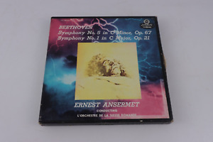 Beethoven Symphony No. 5 & No. 1 Ansermet REEL-to-REEL 4-TR, 7.5 ips