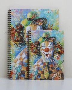 CLOWN A5 - A4 Spiral Binding Notebook Notepad Office School Diary Various - Picture 1 of 9