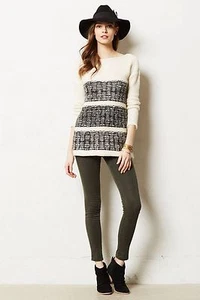 NWT $298 ANTHROPOLOGIE AILIN IVORY PULLOVER SWEATER by AMATEURS M - Picture 1 of 3