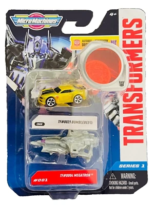 Micro Machines Transformers Series #001 - CHASE Bumblebee TF#0021 Megatron TF#04 - Image 1 of 3