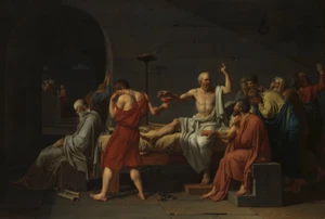 The Death of Socrates | Jacques Louis David | 1787 Greek Philosopher Print - Picture 1 of 9