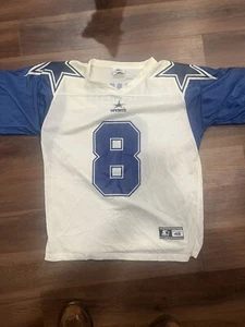 Vintage Troy Aikman Large White Starter Jersey 48 - Picture 1 of 6