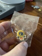 neuf ancien stock Sonic 10th Anniversary Pin Promo RARE Sega Genesis the Hedgehog