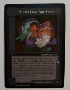 MIDDLE-EARTH CCG MECCG SHORT LEGS ARE SLOW AGAINST THE SHADOW ATS UNCOMMON CARD - Picture 1 of 2