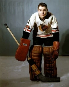 Foto de 8x10 de Glenn Hall Chicago Black Hawks - Imagen 1 de 1