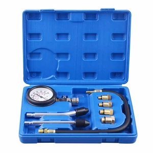 Petrol Engine Compression Tester for Automotives and Motorcycles Kit Set - Picture 1 of 5