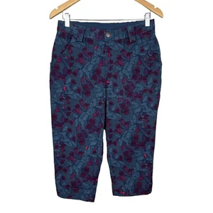 Duluth Trading Pants Women 6 Rootstock Gardening Petal Pusher Capri Crop Stretch - Picture 1 of 14