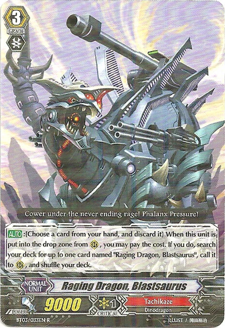 4 x Raging Dragon, Blastsaurus - BT03/033EN - R Near Mint / Mint, English - Image 1 of 1