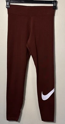 Legging Nike One tiro medio largo Swoosh talla S rojo carmesí AJ8827-638 granate Foto 1 de 4