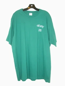 NUEVA Camiseta Ebay Talla 2X Azul Azulado 100% Algodón 25 Aniversario Swag XXL NUEVA - Imagen 1 de 5