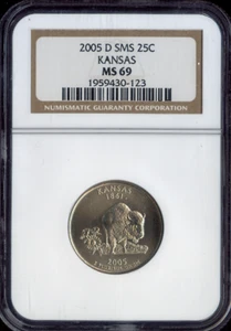 2005-D Kansas Quarter NGC MS69 SMS Quality - Picture 1 of 2