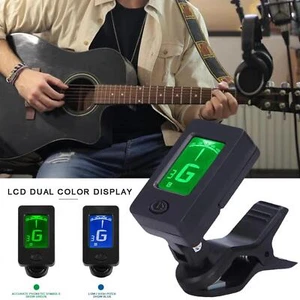 Professional Clip-On Acoustic Guitar Tuner LCD Screen Digital Electric A9 F4K9 - Picture 1 of 12