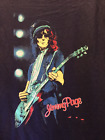 Chemise guitare vintage 1986 Jimmy Page manches courtes S-5Xl