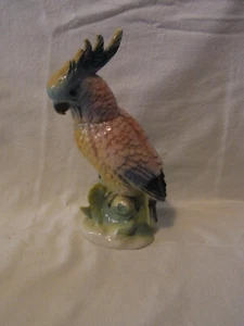Perfume Lamp Porcelain Night Light Parrot Bird Vintage German #W/O - Picture 1 of 12