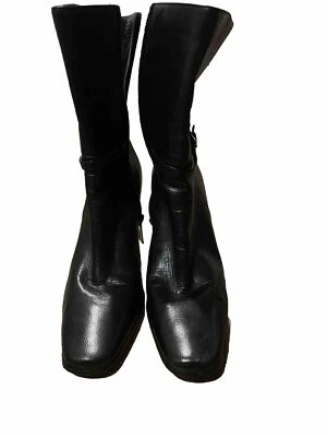 Botines Anne Klein negros con cremallera lateral Foto 1 de 4