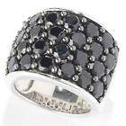 925 Sterling Silver Black Spinel Band Ring For Women's And Girls, Gift For Her.