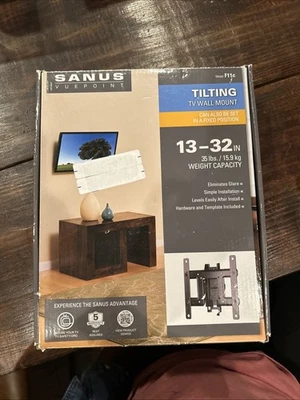 Sanus Vuepoint Tilting TV Wall Mount 13-32"/35lbs Weight Capacity Model F11C - Image 1 of 2