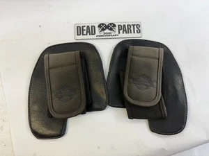 Carenado inferior de pierna Harley guantera tapa bolsas de almacenamiento - Imagen 1 de 5