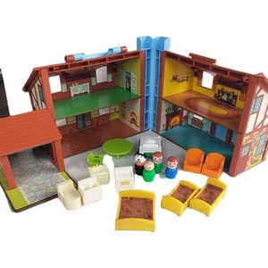 Vintage Fisher Price Play Family House Set - Picture 1 of 16