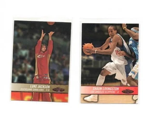 (LOT OF 2) 2004-05 HOOPS GOLD  LUKE JACKSON & SHAUN LIVINGSTON  Rookie  # /1750 - Picture 1 of 2