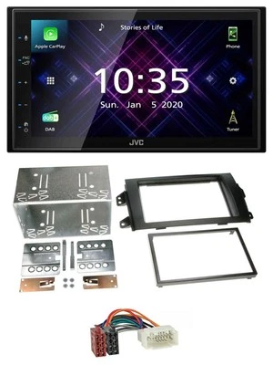 JVC DAB 2DIN MP3 Bluetooth USB Autoradio für Fiat Sedici Suzuki SX 4 ab 06 - Bild 1 von 4