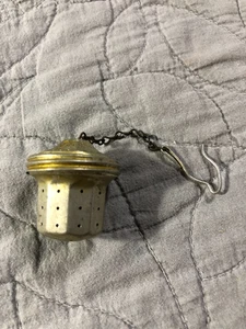 Soporte de té suelto vintage para té caliente coleccionable con cadena - Imagen 1 de 3
