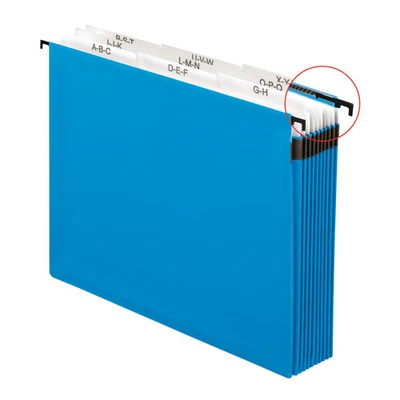 Pendaflex Hanging Pocket Expandable File, A-Z, Blue - Image 1 of 2