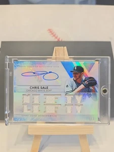2015 Topps Triple Threads Chris Sale Nifty Lefty Auto, Relic #TTAR-CSE3 2/3 - Picture 1 of 2
