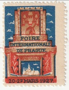 Czechoslovakia -  Prague International Fair label 1927(M)(F) - Picture 1 of 1