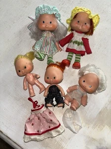 Vintage 1979 Strawberry Shortcake Dolls American Greetings Lot Of 5 - Picture 1 of 14