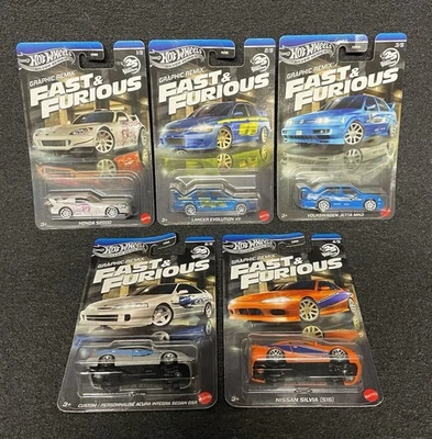 Hot Wheels Fast & Furious Graphics Remix Complete Set 1-5 - Image 1 of 4