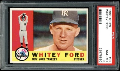1960 Topps #35 Whitey Ford PSA 8 - Image 1 of 2