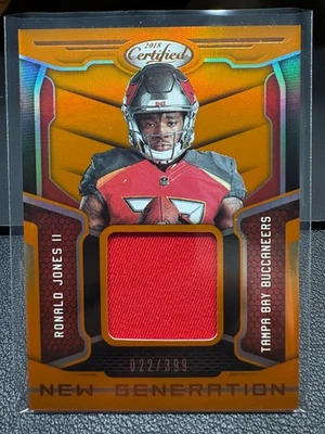 2018 certificado Panini Ronald Jones II NUEVA GENERACIÓN jugador novato usado. 022/399 Foto 1 de 2