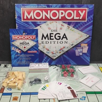 Monopoly Mega Edition • 2022 Hasbro • Vollständig • Brettspiel • Teilweise OVP  - Bild 1 von 4