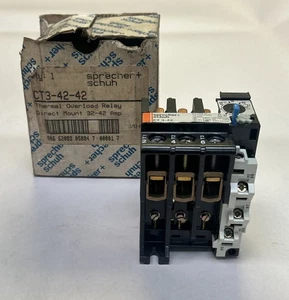 SPRECHER & SCHUH,CT3-42-42,THERMAL OVERLOAD RELAY 32-43A NOS - Picture 1 of 6