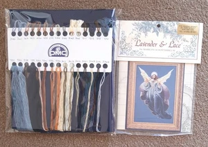 LAVENDER & LACE ANGEL OF THE MORNING LARGE  CROSS STITCH KIT SEE DESCRIPTION  - Picture 1 of 4